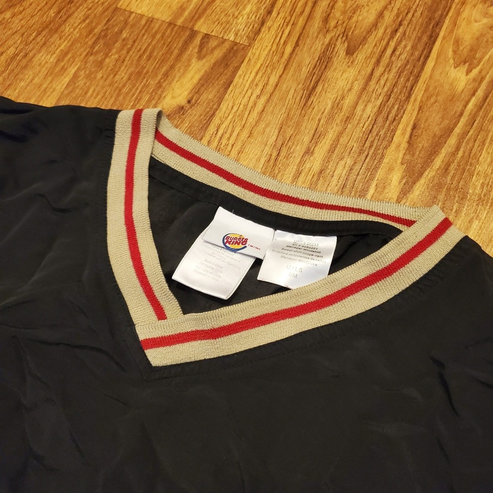 Vintage Burger King Manager Windshirt Adult Small Pullover Embroidered‎ Y2K